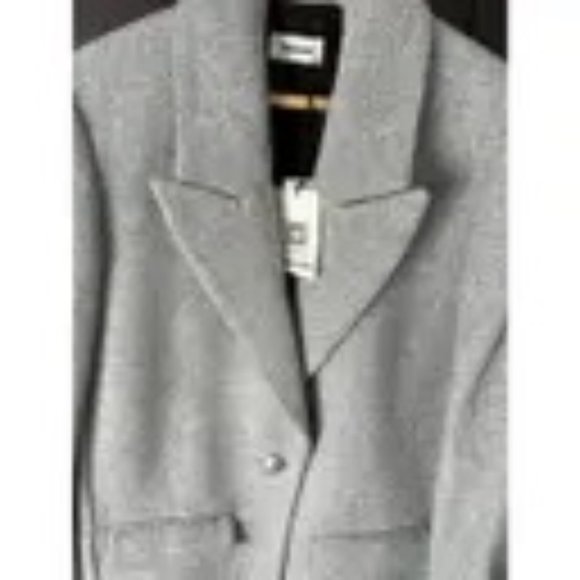 Zadig & Voltaire Grey Chevron Coat - NEW WITH TAGS - Picture 5 of 13